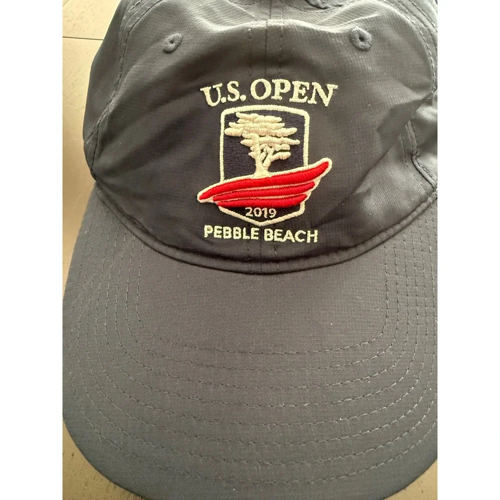 US Open Pebble Beach Golf Hat Cap Mens‎ OS Navy Adjustable Strapback The Game